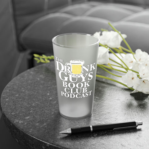 DGBC Logo Frosted Pint Glass, 16oz